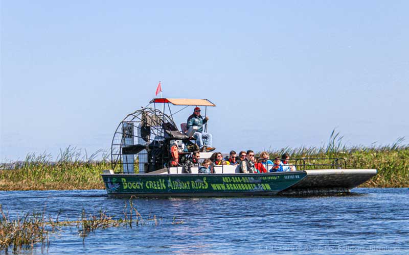 Boggy Creek Airboat Adventures On Lake Toho In Kissimmee, FL