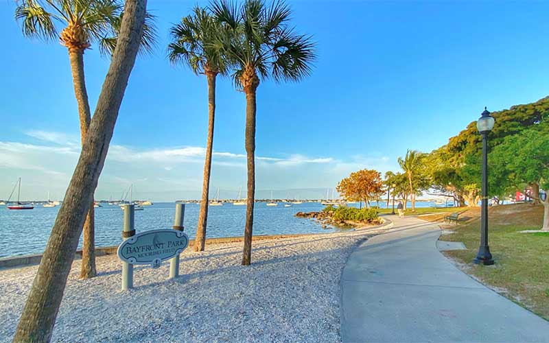 Bayfront Park with Promenade, Playground & Tiki Bar in Sarasota