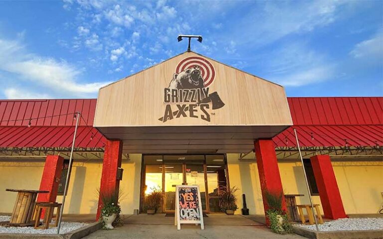 daytime front exterior with entrance at grizzly axes pensacola