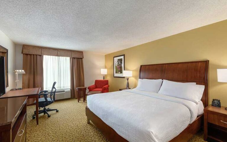 king bed suite with view at hilton garden inn orlando east ucf area