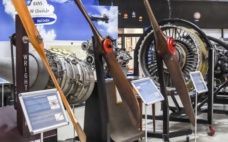 plane engines and propellers at florida air museum lakeland