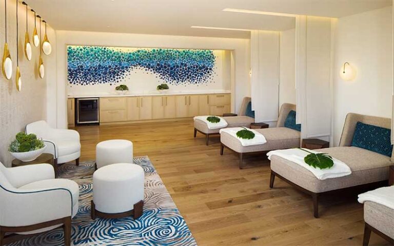 spa with artistic decor at the alfond inn at rollins winter park orlando