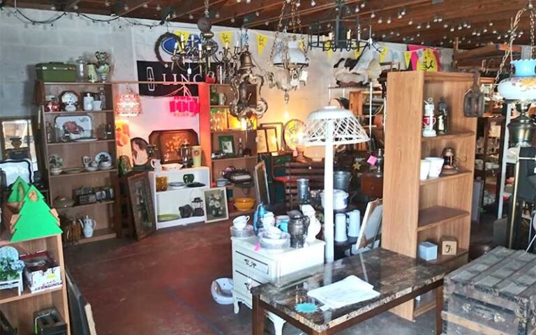 store interior with vintage items at treasure house antiques collectibles winter haven