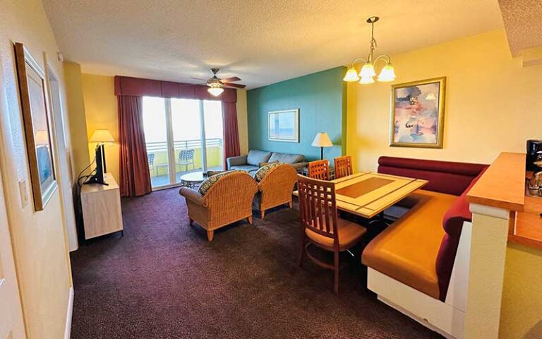 two bedroom suite with balcony at club wyndham ocean walk daytona beach