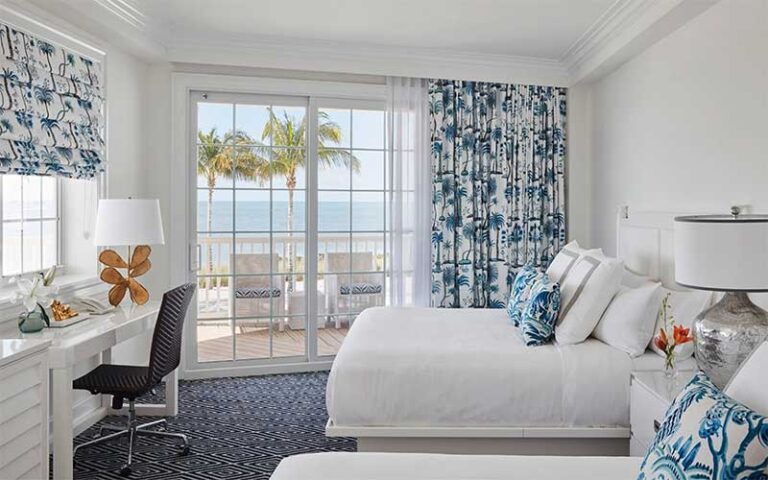 double bed suite with ocean view at isla bella beach resort marathon fl keys