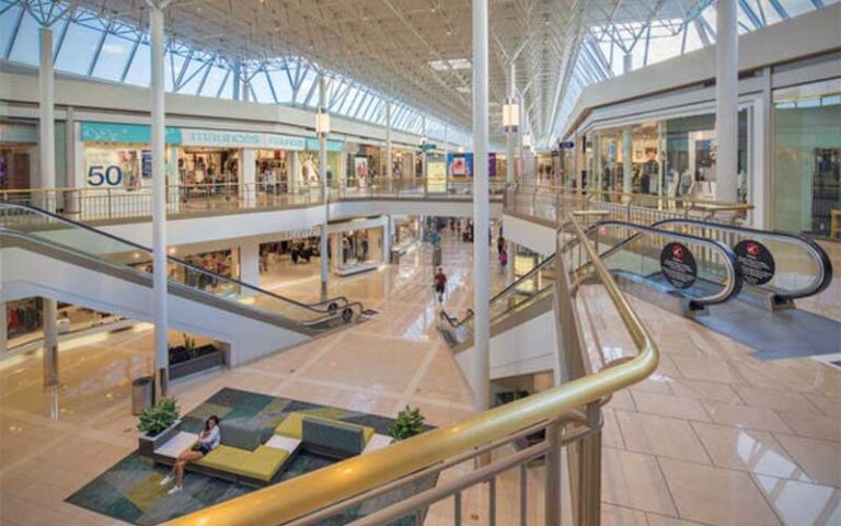 mall with escalators and two floors of stores at governors square tallahassee