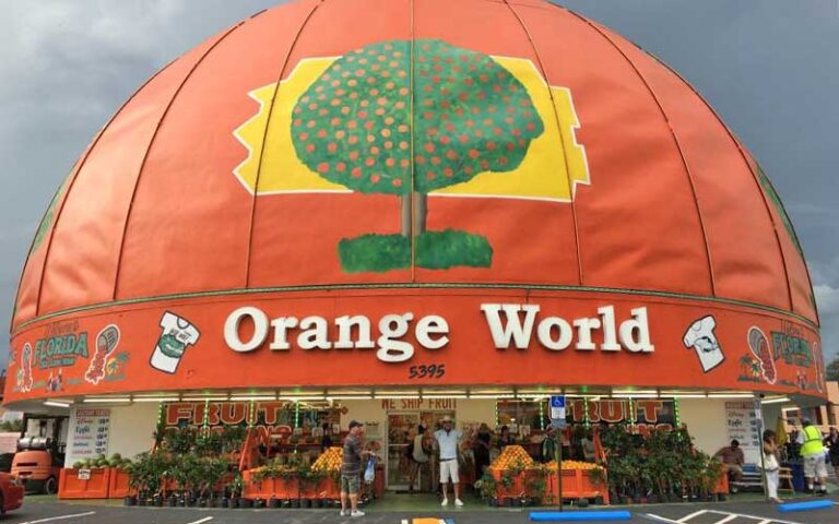 front exterior of store with orange domed roof at elis orange world kissimmee