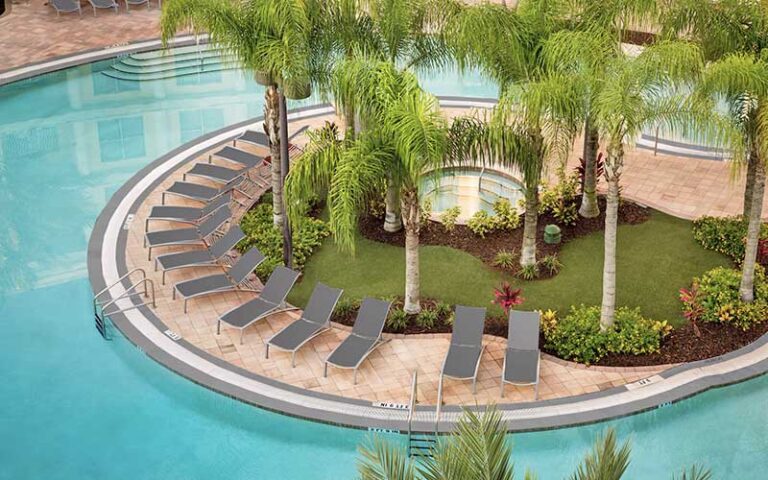 pool area with hot tub island at melia orlando celebration kissimmee