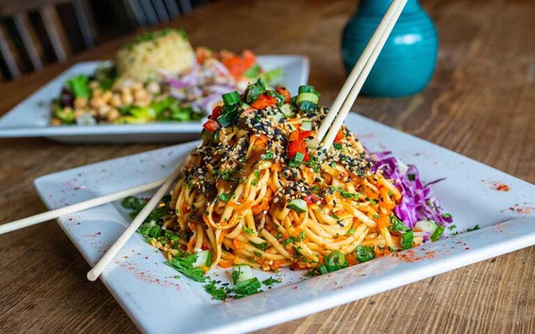 sesame asian pasta at cafe karibo fernandina beach amelia island