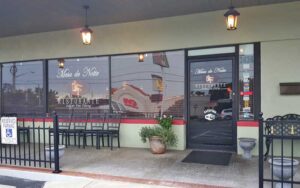 front exterior of restaurant with entrance at mesa de notte ocala