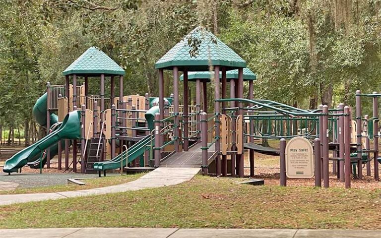 playground area under trees at kelly park rock springs apopka orlando