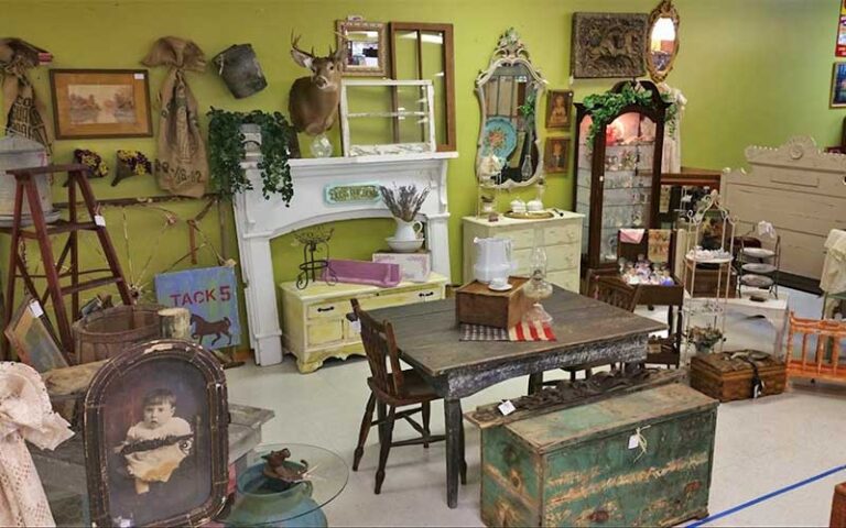 store interior with kids antique furniture at ocala antique mall and estates