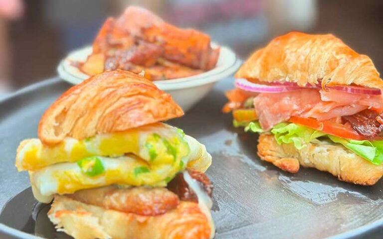 croissant sandwiches and sides at park tavern delray beach