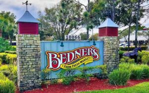 farm theme roadside sign at bedners farm fresh market boynton delray beach