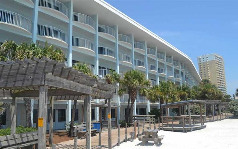 beachside five story with boardwalk at boardwalk beach hotel convention center panama city beach