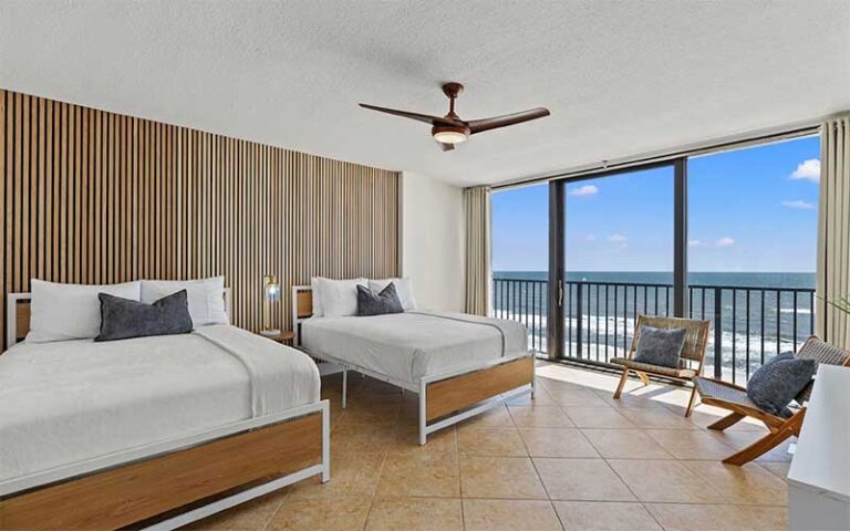 double bed suite with ocean view at the sandpiper beacon beach resort panama city beach