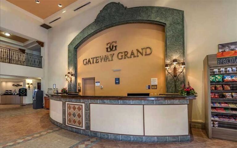 front desk in lobby at best western gateway grand gainesville