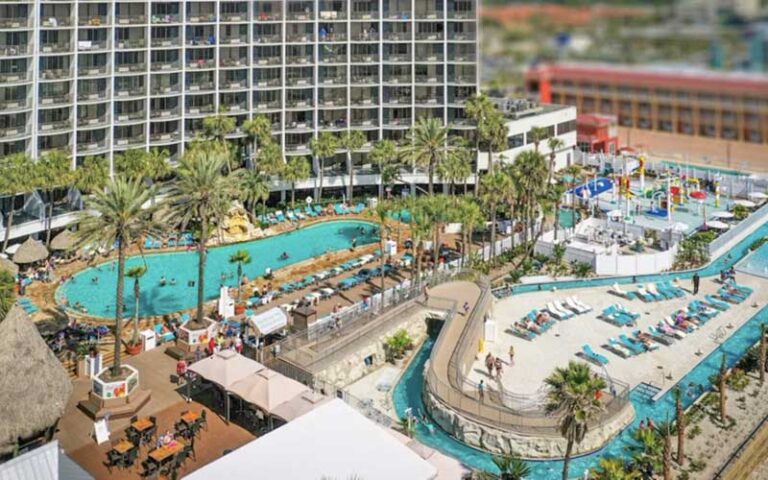 pool area with lazy river and kids area at holiday inn resort panama city beach