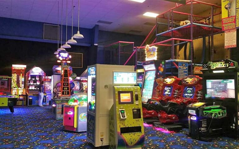 video game arcade with playground at skate station funworks gainesville