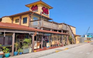 daytime exterior of restaurant at rustys seafood oyster bar cape canaveral