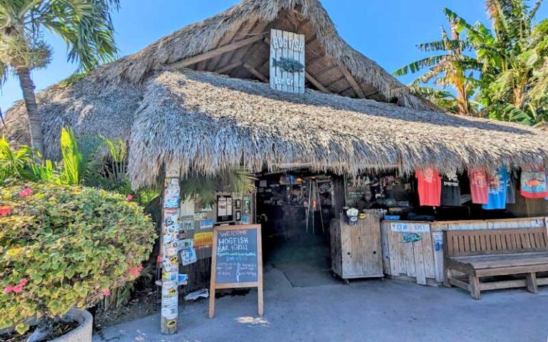 front exterior of shack style diner at hogfish bar grill key west