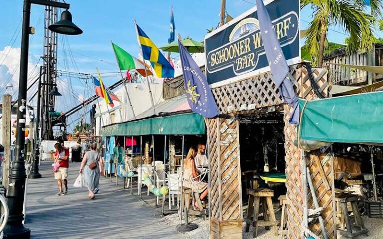 gateway to cafe along dock at schooners wharf bar key west