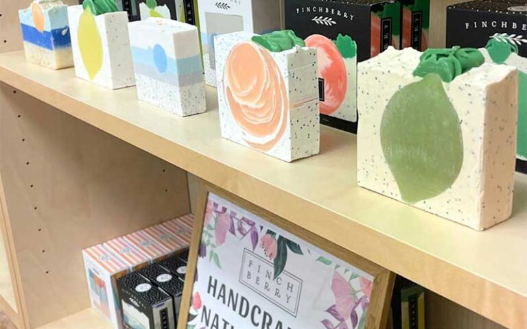 handmade soaps with fruit shapes at pelican cove gifts souvenirs cocoa beach