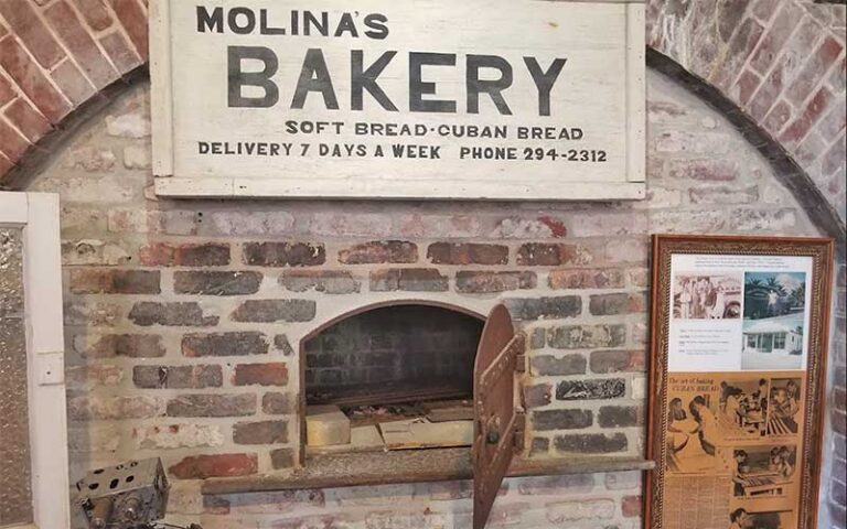 historic sign and oven exhibit at fort east martello museum key west