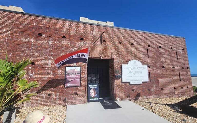 red brick fort exterior and entrance at fort east martello museum key west