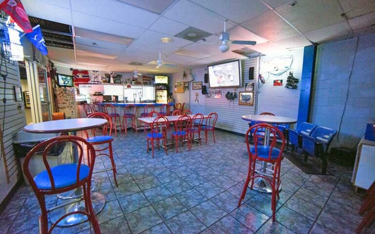 small cafe snack bar with seating at space coast iceplex rockledge