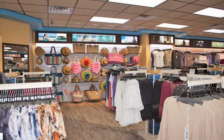 womens beachwear on racks and shelves at ron jon surf shop cocoa beach