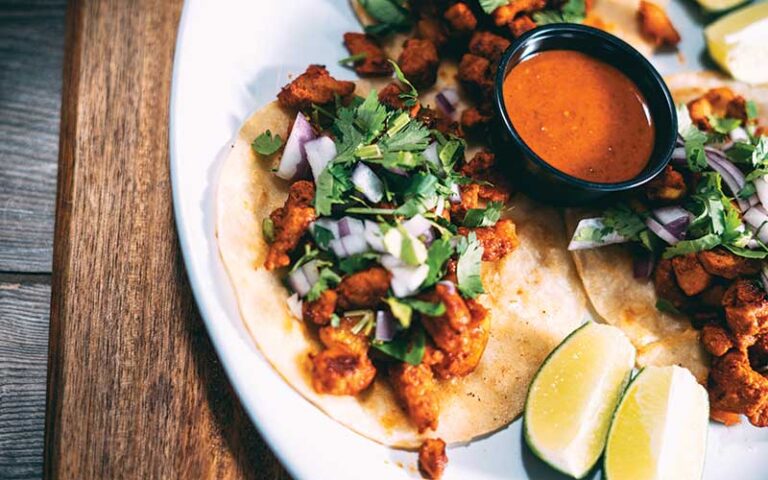 al pastor entree with limes at san joses original mexican restaurant