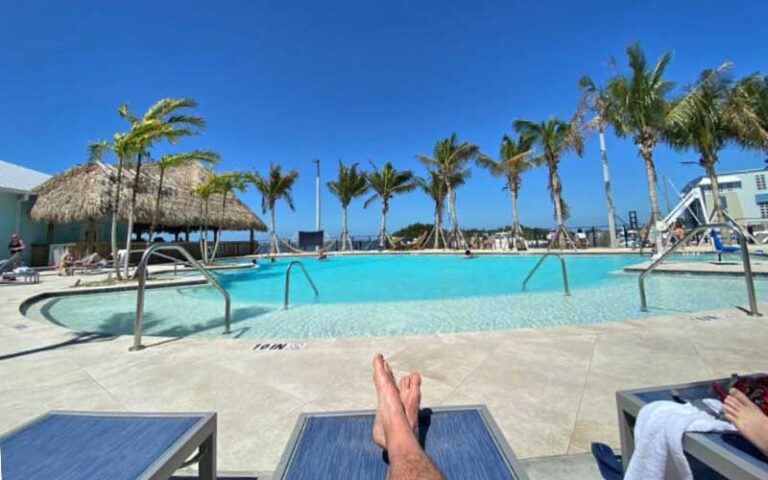 big curvy pool with cabanas at compass hotel anna maria sound by margaritaville bradenton