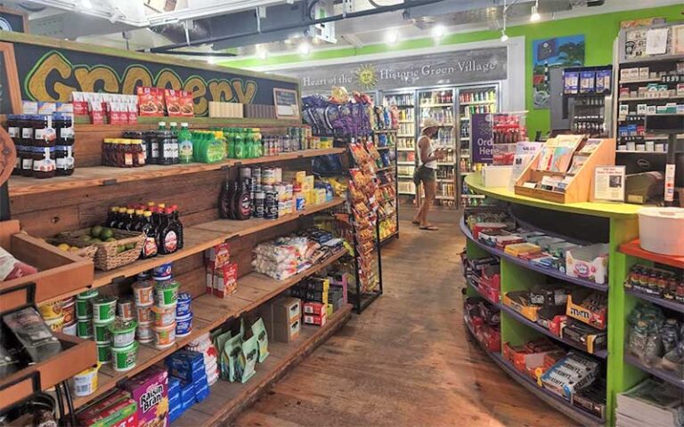 interior of small grocery store at anna maria general store