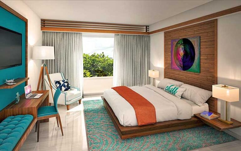 king size bed suite with view at compass hotel anna maria sound by margaritaville bradenton