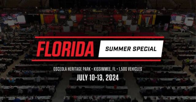 Mecum Auctions returns for Summer Special at Osceola Heritage Park July 10-13, 2024